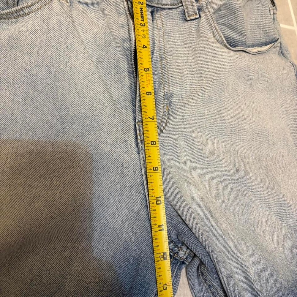 Women's Hollister Y2K Blue and white ombre distressed jeans size 11R - Picture 6 of 8